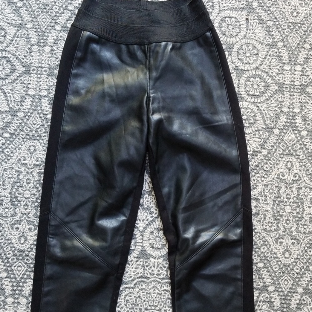 PAIGE Paloma Vegan Leather Leggings Black XS - Picture 7 of 7